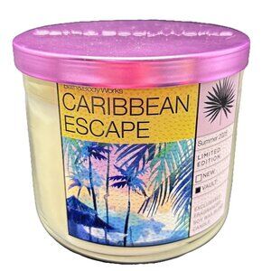 Bath & Body Works Bergamot And Birch 3 Wick Candle 14.5 oz Jar Amber Wood Floral